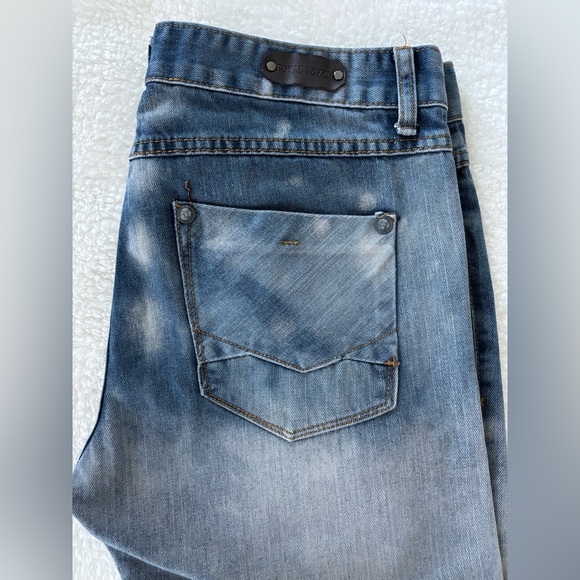 Royal Seven Structural Distressed Blue Denim Jogger Jeans Mens 34x30 - Picture 7 of 14